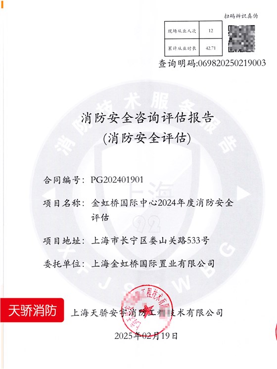 消防評估報告-大型建筑-金虹橋